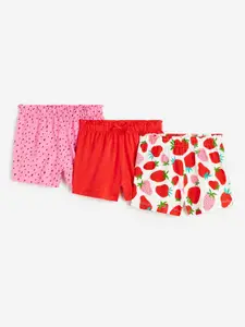 H&M Girls 3-Pack Pure Cotton Jersey Shorts