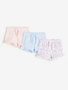 H&M Girls 3-Pack Cotton Shorts