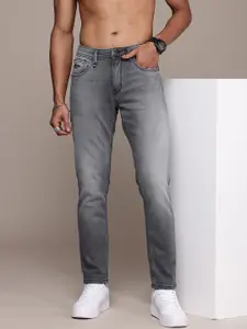 The Roadster Life Co. Men Slim Fit Heavy Fade Stretchable Jeans