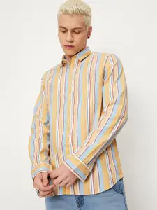 max Men Striped Cotton Opaque Casual Shirt