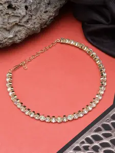 DressBerry Gold-Plated Stone-Studded Necklace
