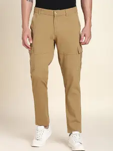 Dennis Lingo Men Comfort Slim Fit Mid-Rise Cargos