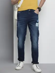The Indian Garage Co Slim Fit Light Fade Coated Stretchable Jeans