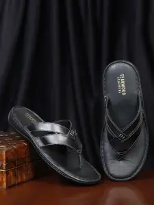 Teakwood Leathers Men Slip On Leather Comfort Sandals