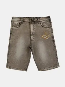 V-Mart Boys Washed Regular Fit Cotton Denim Shorts