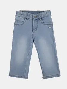 V-Mart Girls Mid-Rise Cotton Denim Shorts