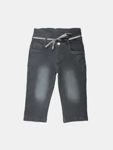 V-Mart Girls Washed Regular Fit Denim Shorts