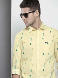 The Indian Garage Co Men Slim Fit Opaque Printed Casual Shirt