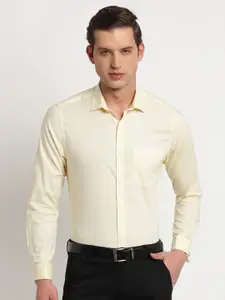 Turtle Spread Collar Cotton Slim Fit Formal Shirt