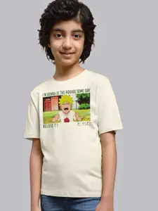 Kids Ville Boys Naruto Printed Round Neck Cotton T-shirt