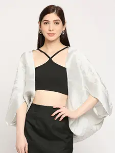 Cloth Haus India Brocade Weaving Cape Shrug