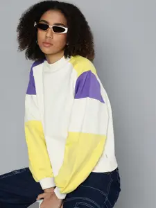 Levis Women Colourblocked Long Sleeves Sweatshirt