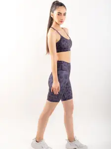 SKNZ Women Animal Printed Skinny Fit Sports Shorts