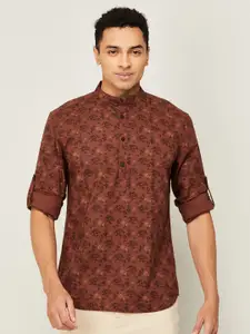 Melange by Lifestyle Floral Printed Pure Cotton Casual Shirt