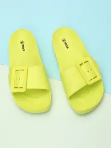 max Women Buckle Details Synthetic Sliders