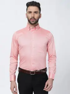 FRENCH CROWN Button Down Collar Twill Cotton Formal Shirt