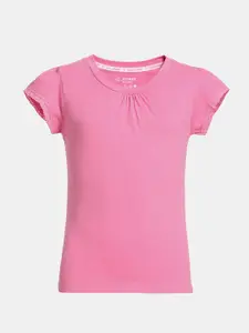 Jockey Girls Super Combed Cotton Solid Relaxed Fit Tshirt - RG01
