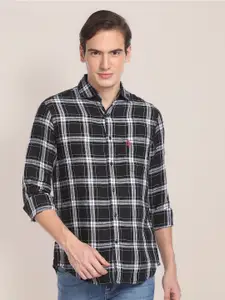 U.S. Polo Assn. Tartan Checks Pure Linen Casual Shirt