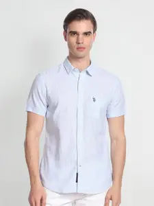 U.S. Polo Assn. Denim Co. Spread Collar Opaque Casual Shirt