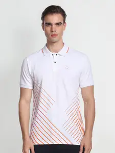 Arrow New York Striped Polo Collar T-Shirt