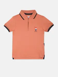 U.S. Polo Assn. Kids Boys Short Sleeve Polo Collar Pure Cotton T-shirt