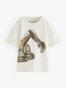 NEXT Boys Graphic Print Pure Cotton T-shirt