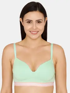 Zivame Lightly Padded Non Wired All Day Comfort Seamless Bra