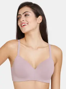 Zivame Lightly Padded Non Wired All Day Comfort Seamless Bra