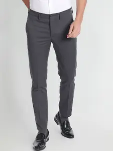 Arrow New York Men Super Slim Dobby Formal Trousers