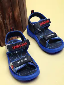 Kids Ville Boys Classic Spiderman Printed Velcro Sandals
