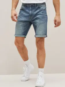 NEXT Men Heavy Fade Slim Fit Denim Shorts