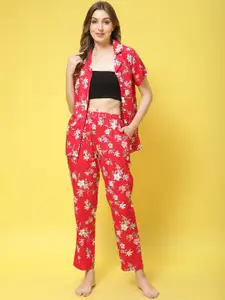 Claura Floral Printed Night Suit