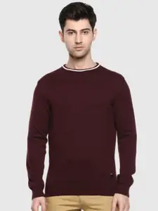 Red Chief Men Round neck Long Sleeves Acrylic Pullover
