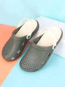 Aqualite Men Round Toe Slip On Clogs