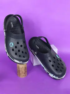 Aqualite Men Round Toe Slip On Clogs