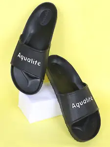 Aqualite Men Printed Synthetic Sliders