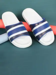 Aqualite Men Striped Synthetic Sliders