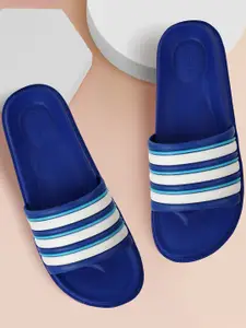 Aqualite Men Striped Synthetic Sliders