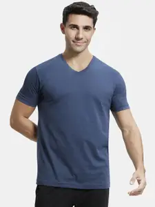 Jockey V-Neck Short Sleeves Athleisure T-shirt