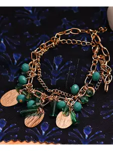 Jewelz Gold-Plated Bracelet & Earrings