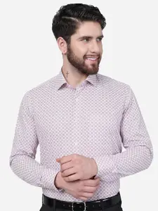 Greenfibre Micro Ditsy Printed Slim Fit Formal Shirt