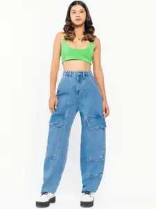 FREAKINS Women Straight Fit High-Rise Jeans