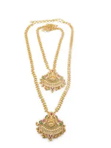 GRIIHAM Set Of 2 Gold-Plated Temple Necklace