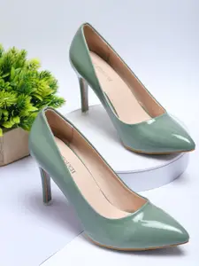 SHUZ TOUCH Pointed Toe Slim Heels Pumps