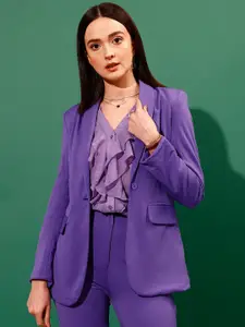 WORK IT by STREET 9 Shawl Collar Slim-Fit Single-Breasted Formal Blazer