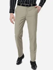 Greenfibre Men Slim Fit Formal Trousers