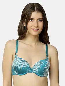 Triumph Tropical Printed Underwired Lightly Padded All Day Comfort T-Shirt Bra