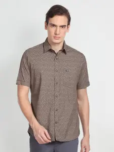 Arrow Sport Men Pure Cotton Geometric Printed Twill Casual Shirt