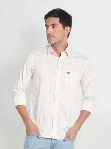 Arrow Sport Men Pure Cotton Slim Fit Floral Printed Twill Casual Shirt