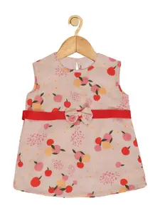 Creative Kids Girls Conversational Printed Pure Cotton A-Line Dress